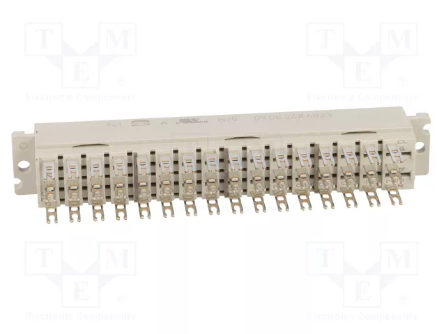 HARTING DIN 41612 conector hembra de 48 pines recto HARTING DIN 41612 conector hembra de 48 pines recto