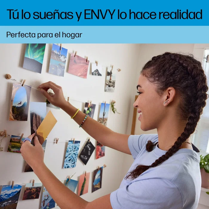 HP ENVY 6122e Impresora Multifunción Blanca con Impresión Fotográfica y Wi-Fi