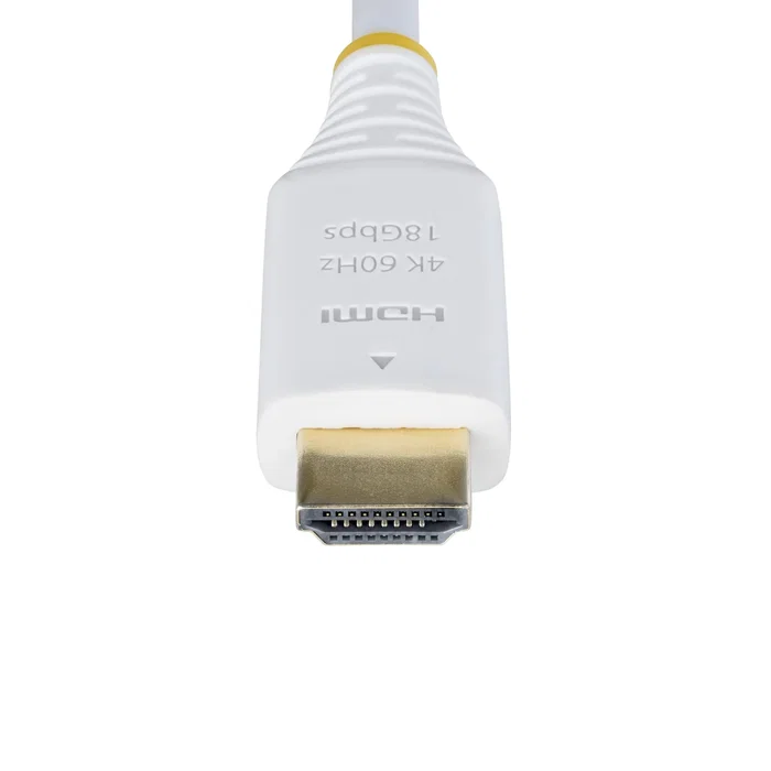 StarTech HDMI2-CABLE-4K60-10W Cable HDMI Premium Certified 2.0 Ethernet 3m 18Gbps 4K 60Hz HDR10 ARC HDCP 2.2 - Blanco