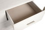 DKD Home Decor Mesita de Noche Tradicional Gris Claro Metal y MDF 2 Cajones 42 x 56.2 x 53 cm