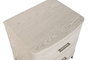 DKD Home Decor Mesita de Noche Tradicional Gris Claro Metal y MDF 2 Cajones 42 x 56.2 x 53 cm