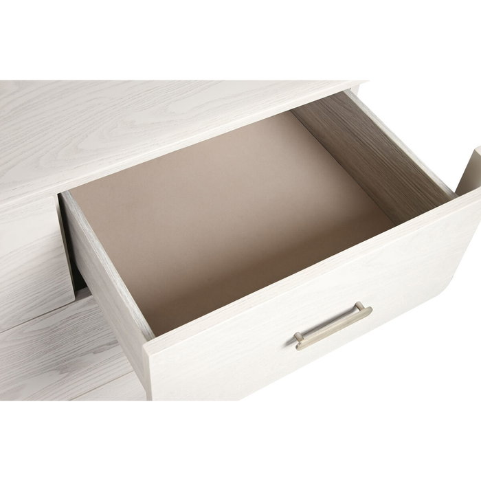 DKD Home Decor Mesita de Noche Tradicional Gris Claro Metal y MDF 2 Cajones 42 x 56.2 x 53 cm