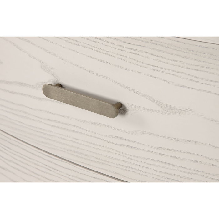 DKD Home Decor Mesita de Noche Tradicional Gris Claro Metal y MDF 2 Cajones 42 x 56.2 x 53 cm