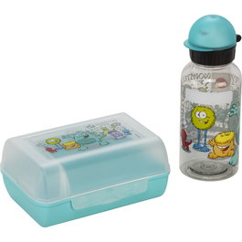 Emsa Kinder Set Trinkflasche 0,4l Brotdose Monster