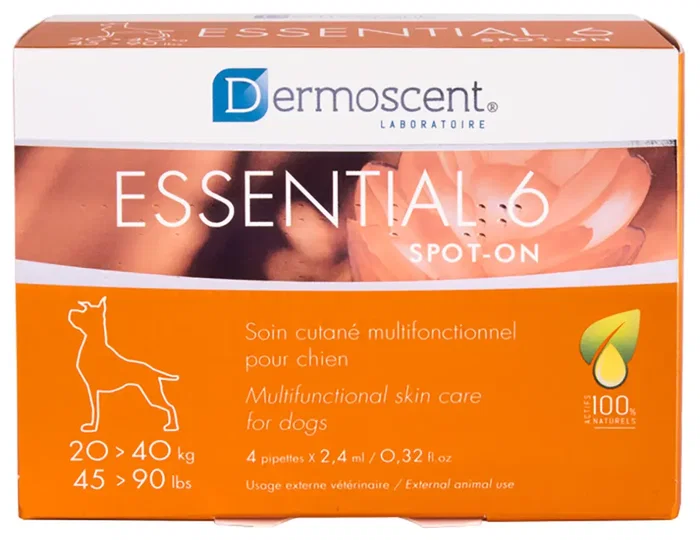 Dermoscent Essential 6 Spot-On para Perros 20-40kg (4 pipetas) প্রদানের Dermoscent Essential 6 Spot-On para Perros 20-40kg (4 pipetas) প্রদানের
