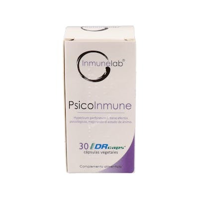INMUNELAB Psicoinmune 30 Cápsulas - Complemento Alimenticio con L-Triptófano, Vitamina B6 y Extractos Vegetales para el Ánimo INMUNELAB Psicoinmune 30 Cápsulas - Complemento Alimenticio con L-Triptófano, Vitamina B6 y Extractos Vegetales para el Ánimo