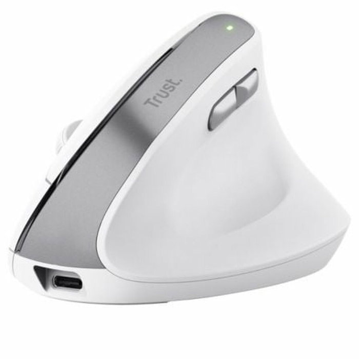 Trust Bayo II Ratón Ergonómico Vertical Inalámbrico Blanco