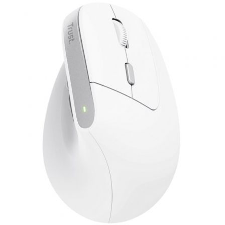 Trust Ratón Ergonómico Inalámbrico Bayo II Recargable Blanco 25398 Hasta 2400 DPI Trust Ratón Ergonómico Inalámbrico Bayo II Recargable Blanco 25398 Hasta 2400 DPI