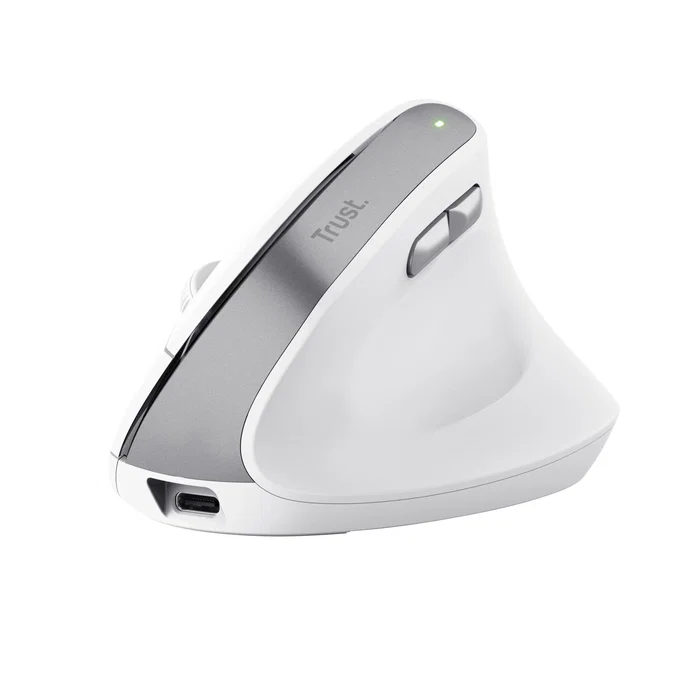 Trust Bayo II Ratón Ergonómico Vertical Inalámbrico Blanco