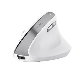 Trust Bayo II Ratón Ergonómico Vertical Inalámbrico Blanco