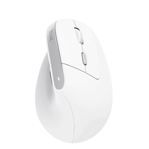 Trust Bayo II Ratón Ergonómico Vertical Inalámbrico Blanco