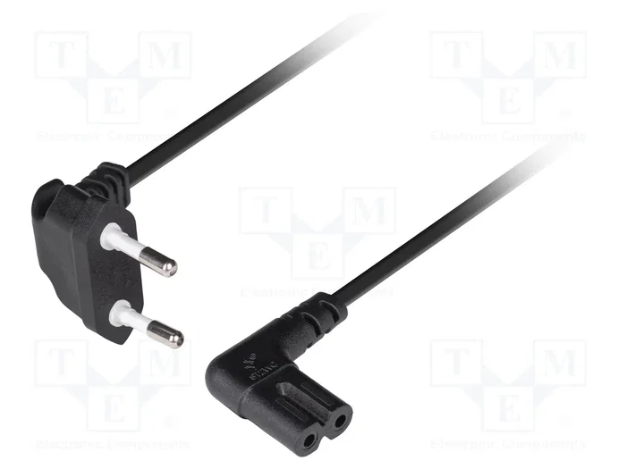 LANBERG Cable de Alimentación CEE 7/16 (C) a IEC C7 de 3m LANBERG Cable de Alimentación CEE 7/16 (C) a IEC C7 de 3m