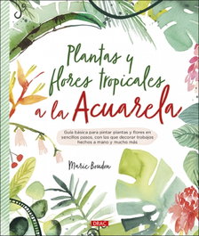 DRAC Plantas y flores tropicales a la acuarela