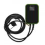 Green Cell Wallbox EV PowerBox con 2 tomas de carga, cable Tipo 2 de 6m, 22KW, 32A, Negro