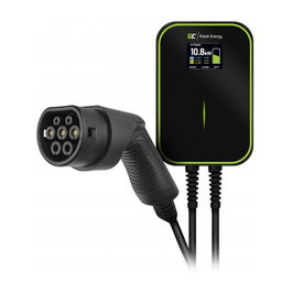 Green Cell Green Cell EV14 Wallbox con cable Type 2 de 6m, 22kW, 32A, Negro