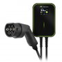 Green Cell Wallbox EV PowerBox con 2 tomas de carga, cable Tipo 2 de 6m, 22KW, 32A, Negro