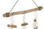 DKD Home Decor Decoración Colgante Madera y Resina 30x3x52
