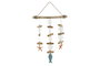 DKD Home Decor Decoración Colgante Madera y Resina 30x3x52