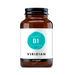 VIRIDIAN B1 B Complex 30 Cápsulas Veganas - Alto en Vitamina B1 para Corazón y Sistema Nervioso, Reduce Cansancio y Fatiga