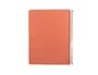 Antartik Cuaderno Espiral Micro A4 Tapa Foam 120Hojas 90gr Cuadrícula 5mm, 5 Bandas Sección, 4 Taladros, Color Coral