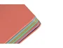 Antartik Cuaderno Espiral Micro A4 Tapa Foam 120Hojas 90gr Cuadrícula 5mm, 5 Bandas Sección, 4 Taladros, Color Coral