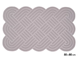 GIFTDECOR Felpudo de Nudos Gris 50x80cm