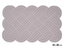 GIFTDECOR Felpudo de Nudos Gris 50x80cm