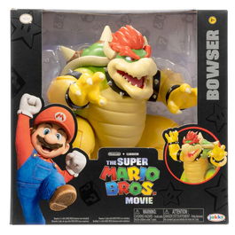 JAKKS PACIFIC Figura Bowser Super Mario Bros 17,5cm La Película Articulada con Efecto de Fuego
