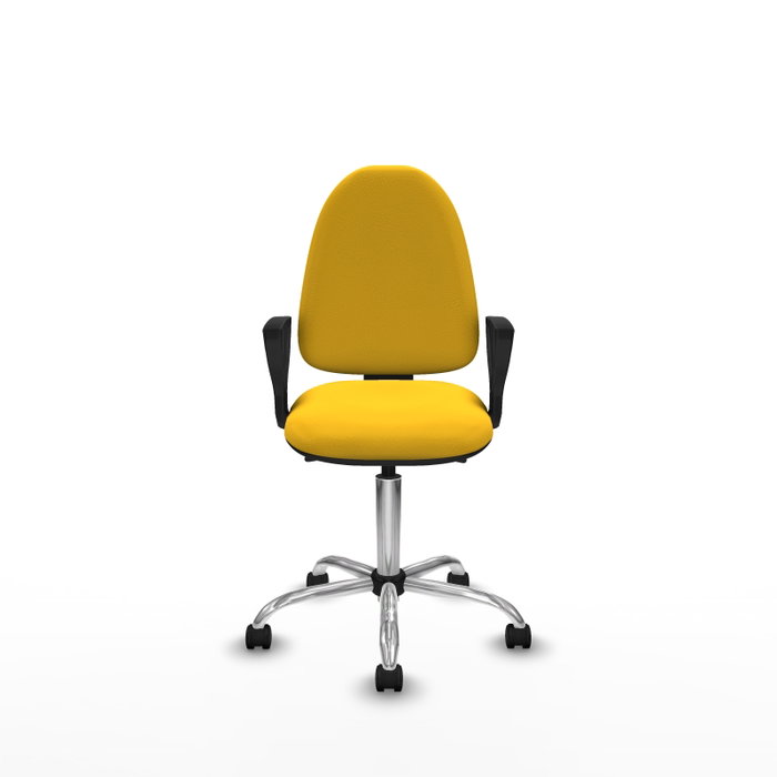 PIQUERAS Y CRESPO Silla de oficina Aýna Amarillo con mecanismo Asincro
