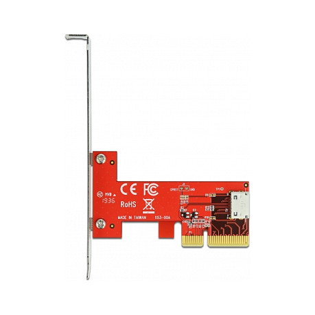 DeLOCK Tarjeta PCI Express x4 a 1 x OCuLink SFF-8612 Interna, Factor de Forma Bajo (Low Profile), PCIe 4.0, 64 Gbit/s, NVMe, para Windows 10/8.1 y Linux DeLOCK Tarjeta PCI Express x4 a 1 x OCuLink SFF-8612 Interna, Factor de Forma Bajo (Low Profile), PCIe 4.0, 64 Gbit/s, NVMe, para Windows 10/8.1 y Linux