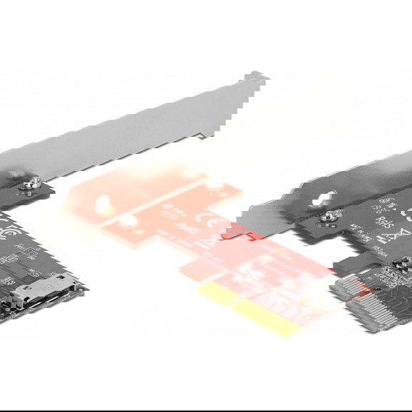 DeLOCK Tarjeta PCI Express x4 a 1 x OCuLink SFF-8612 Interna, Factor de Forma Bajo (Low Profile), PCIe 4.0, 64 Gbit/s, NVMe, para Windows 10/8.1 y Linux DeLOCK Tarjeta PCI Express x4 a 1 x OCuLink SFF-8612 Interna, Factor de Forma Bajo (Low Profile), PCIe 4.0, 64 Gbit/s, NVMe, para Windows 10/8.1 y Linux