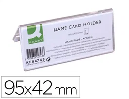 Q-connect Identificador sobremesa metacrilato 95x42 mm ref.5730