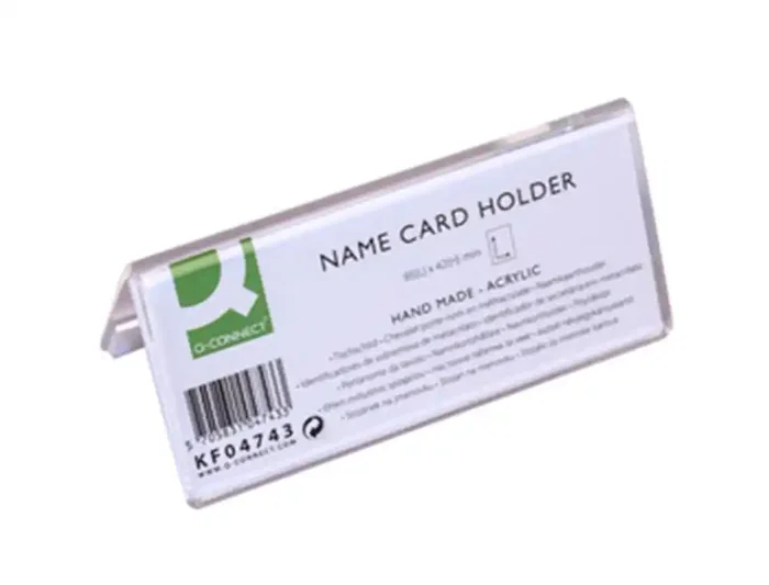 Q-connect Identificador sobremesa metacrilato 95x42 mm ref.5730