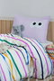 L'essentiel linge de maison Juego Funda Nórdica Individual Lila 140x200 cm Algodón Poliéster