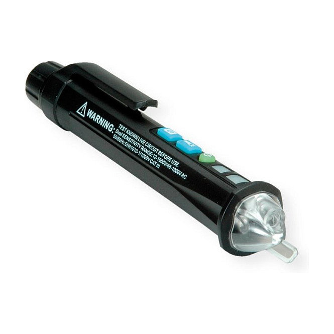 VALUE Detector de tensión sin contacto con linterna 19.99.5079 VALUE Detector de tensión sin contacto con linterna 19.99.5079