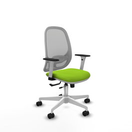 PIQUERAS Y CRESPO Silla de oficina Cilanco con mecanismo Sincro/Traslack Pistacho y Gris
