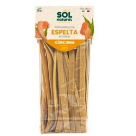 SOLNATURAL Pappardelle de Espelta Integral con Cúrcuma 250Gr