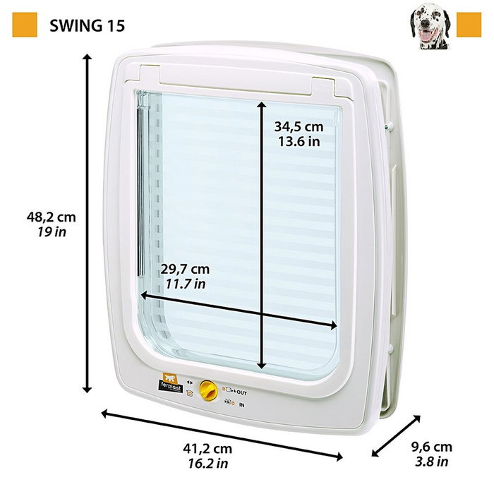 Ferplast Puerta Swing 15 Tunnel Blanca