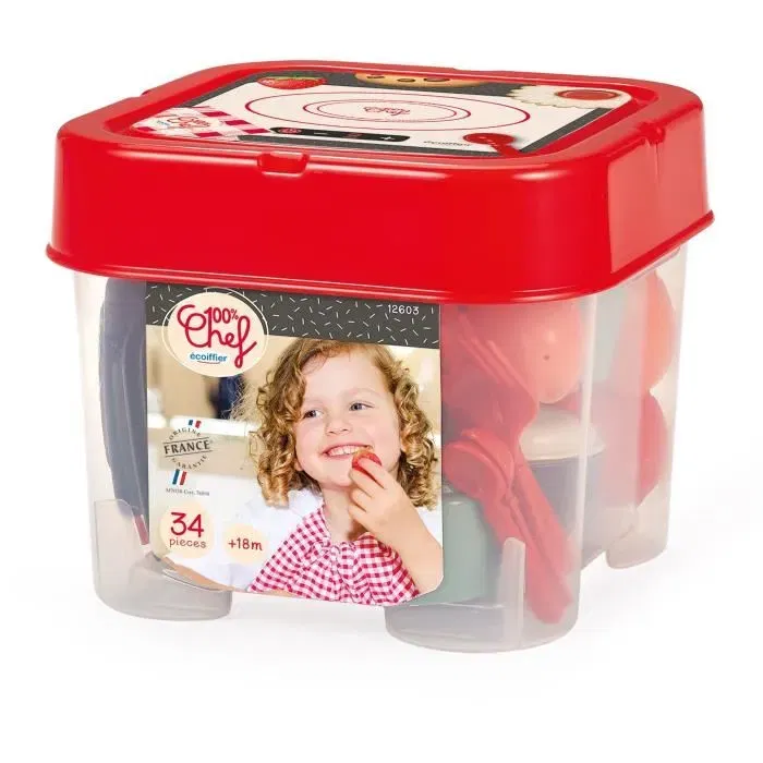 Ecoiffier ECO1739444492332 Juego de Cocina de Juguete para Imitación - +18 meses