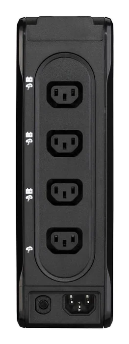 Eaton 3P700I Sistema de Alimentación Ininterrumpida (UPS) En Espera (Offline), 0.7 kVA / 420W, Forma de Onda Progresivo, 4 Salidas AC, Color Negro, Torre