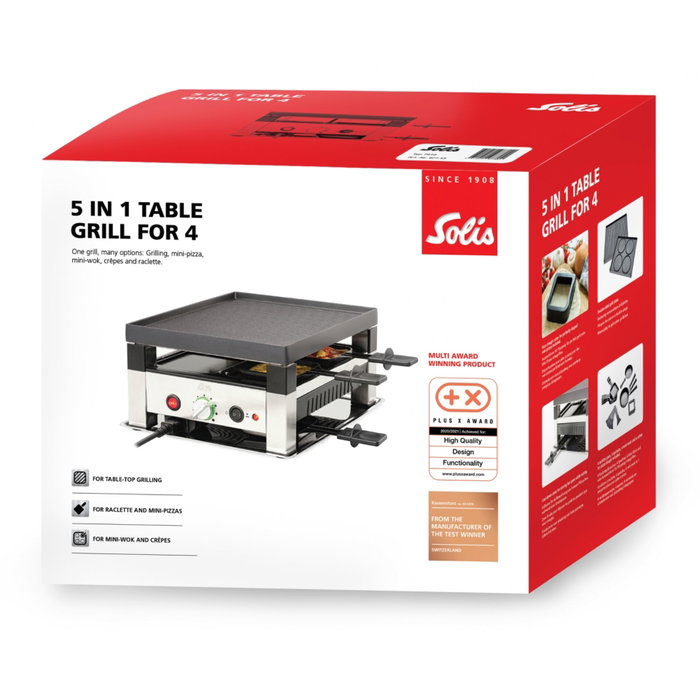 Solis Parrilla de Mesa 5 en 1 7910 para 4 Personas Solis Parrilla de Mesa 5 en 1 7910 para 4 Personas