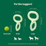 Earth Rated Juguete Tug Toy L Verde para Perros - Juguete de Tracción Resistente de Goma con Dos Asas para Juego Interactivo