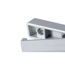 HERRAJES ALK Tirador Zamak Modelo Lopa Acabado Aluminio Tipo Instalado Sobreponer