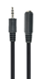 Gembird CCA-423-2M Cable de Audio 3,5mm Macho a Hembra, 2 m, Negro