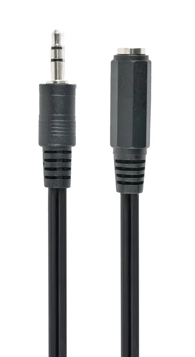 Gembird CCA-423-2M Cable de Audio 3.5mm Macho a Hembra, Alargador/Extensión 2 Metros, Negro