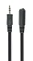 Gembird CCA-423-2M Cable de Audio 3.5mm Macho a Hembra, Alargador/Extensión 2 Metros, Negro