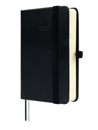 Finocam Agenda Anual 2027 Minimal Textura Tapa Dura Negro
