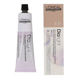 L'Oréal Dia Light 9.31 Rubio Muy Claro Dorado Ceniza - Coloración Profesional Tono Sobre Tono Sin Amoníaco, 60 ml