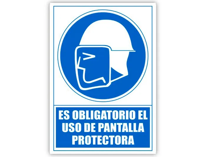 Archivo 2000 Señal Obligatorio Uso Pantalla Protectora PVC Azul 210x297 mm