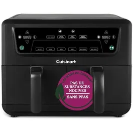 Cuisinart Freidora de Aire AFD10OBLE, Doble Tanque, Negra, 10.4 L, 2400 W